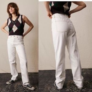 NWT BDG White PAX High Waisted Straight Leg Jeans Size 29